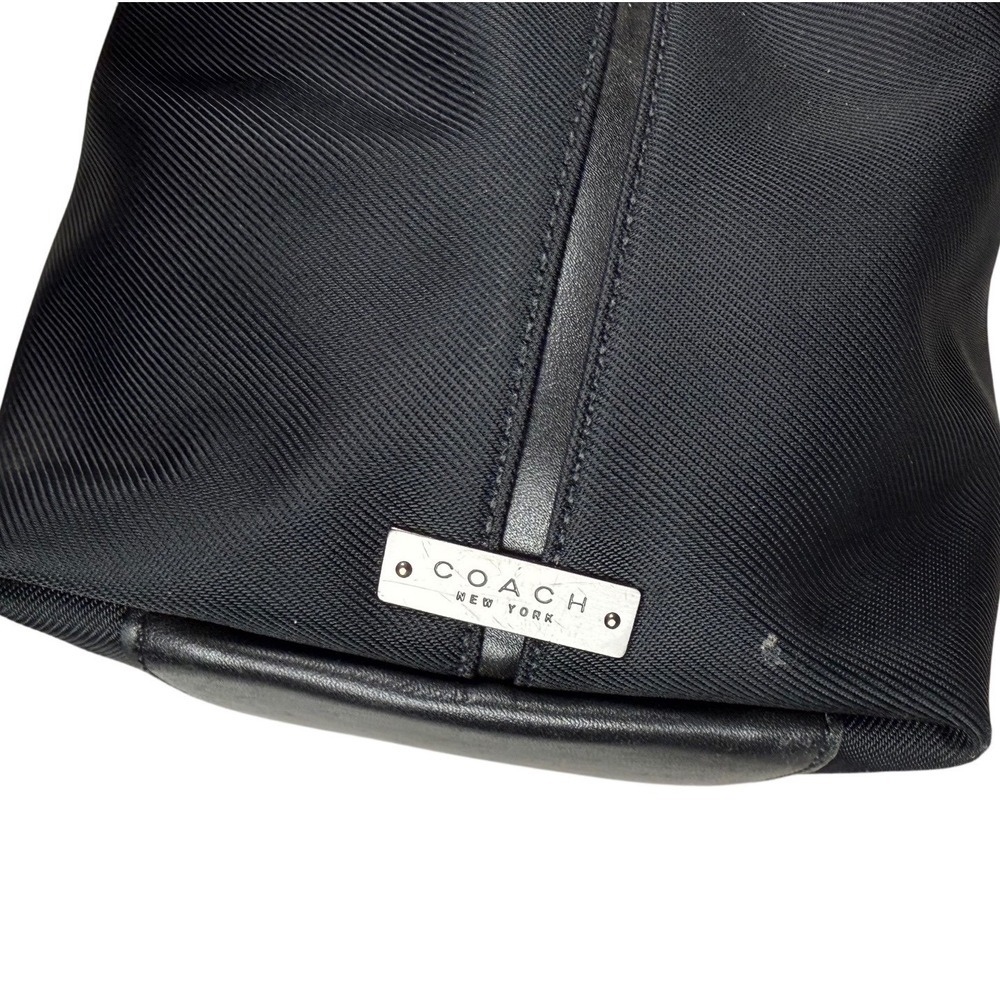 Vintage COACH Mercer Satchel (Model 7400) 1990s Durable Black Nylon Twill Fabric - Picture 4 of 8